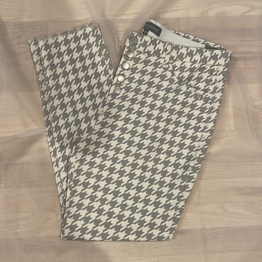 Houndstooth jeans